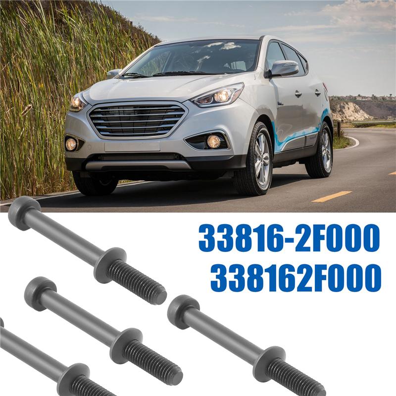 Firmly 4Pcs Fuel Injector Clamp Bolt Assembly For Hyundai Tucson Ix35 Santa Fe Carnival Sorento Sportage 338162F000 33816-2F000