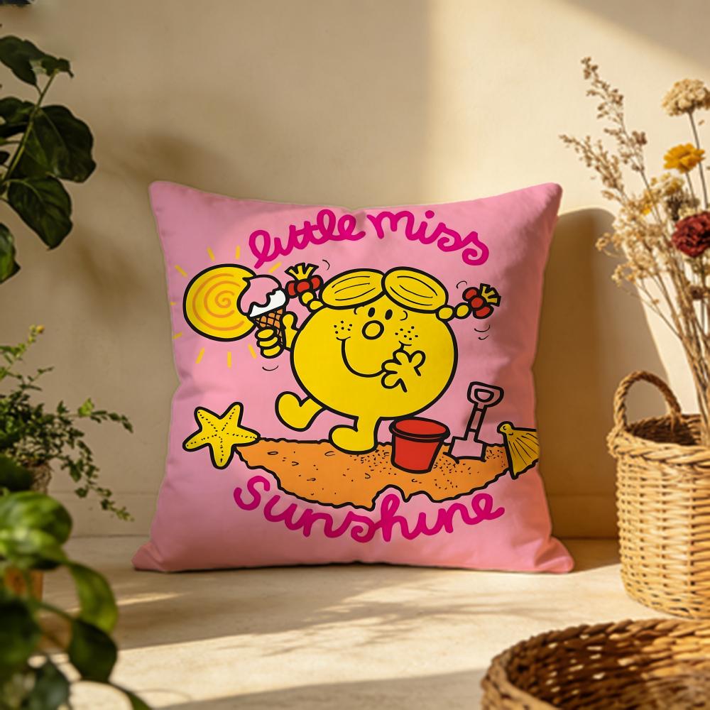 Popular MMrMen and Little Missinging Cushion Cover Versatile DoubleSided Pillow Case Fit for Sofa Bed Car Daily Decor