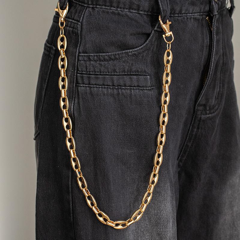 Metallkette Hüftkette Halskette Armband High-End Trendig Cool Personalisiert Jeans Kette Modeaccessoires
