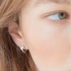 [SILVER] S CUBIC HEART R E (2 COLOR)