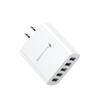 Universal Fast Charger: Multi-Port USB Adapter (5V/3A) with Europe/US/UK Compatibility