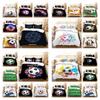 Newly Fashion Bedding Cover Suit with Pillowcase Football Painting Duvet Covers Soccer King Single Size Luxury Home Bed Sets