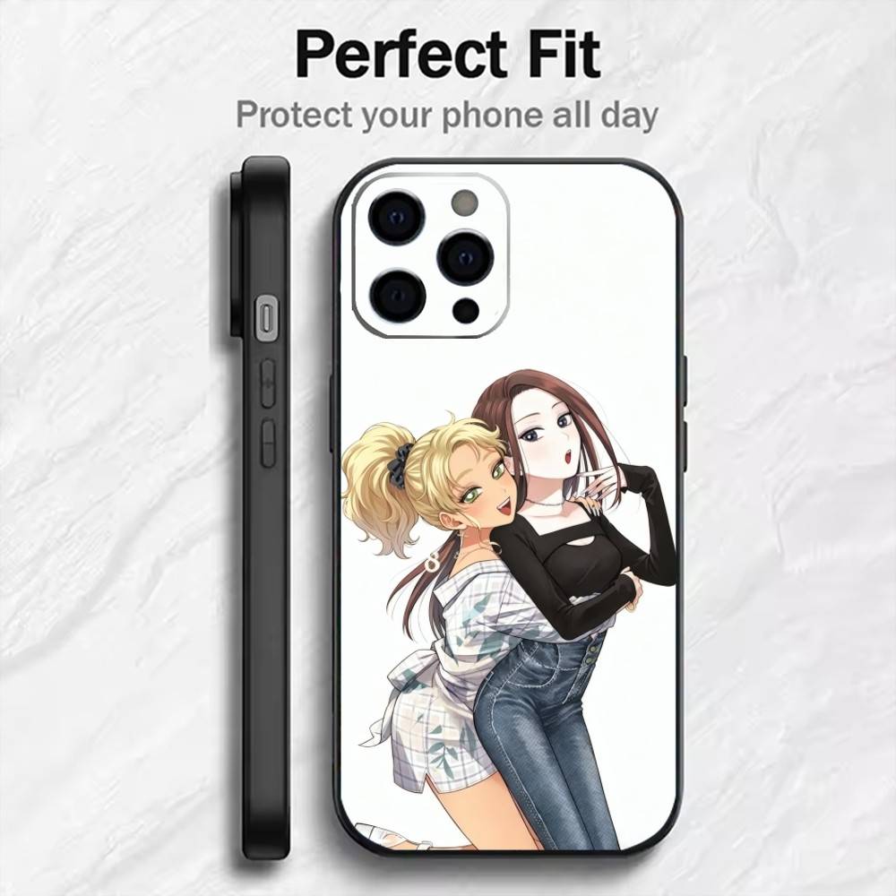 Anime O-Otaku ni Y-Yasashii Gal Wa Inai Phone Case For iPhone17,16,15,14,13,12 Plus,Max Soft Silicone Black Cover