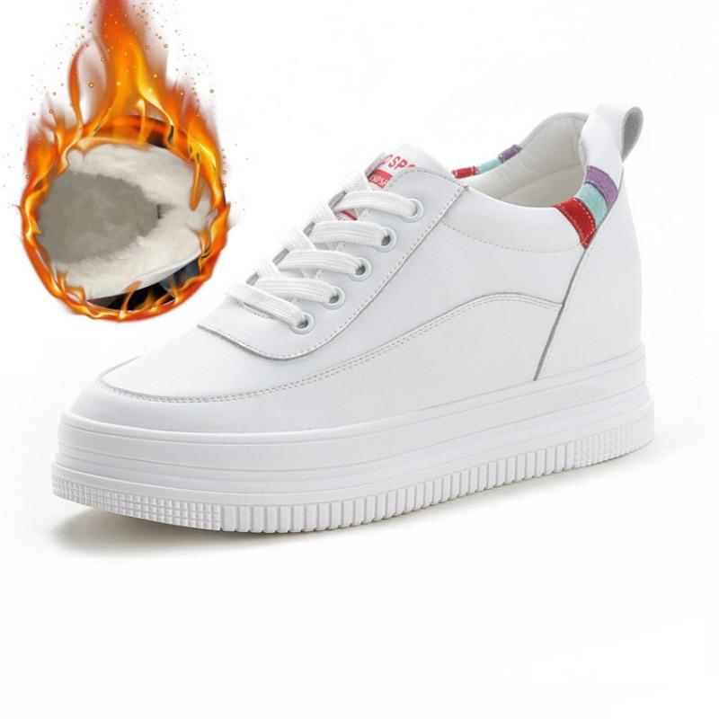 Modne buty damskie zwiększające wewnętrzną wysokość, buty siatkowe, nowe buty na platformie typu muffin, buty codzienne