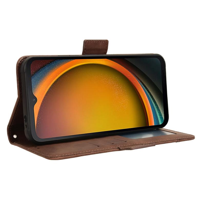 Für Samsung Galaxy XCover 7 Flip Type Telefonhülle für Samsung XCover 7 Leder Multi-Card Slot Handy Brieftasche Hülle