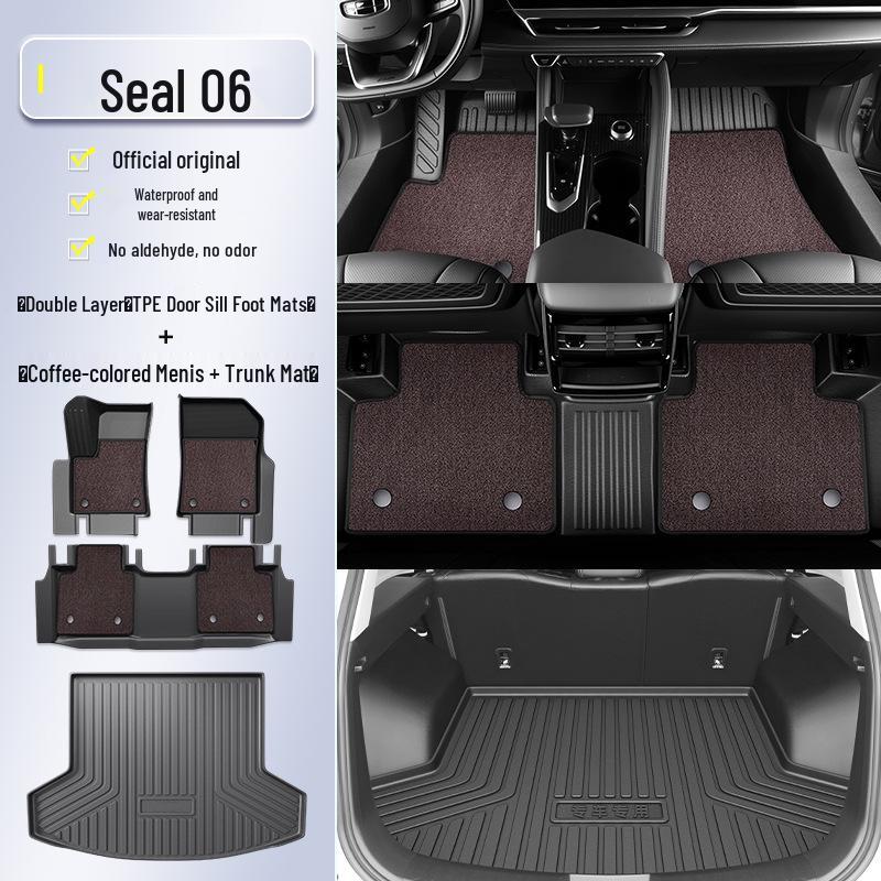 Full Coverage TPE Floor Mats for 2025 BYD Seal 06 DMi EV
