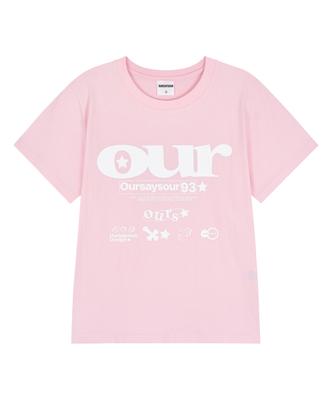 Awoseiawo Our Vintage Logo Short Sleeve Pink