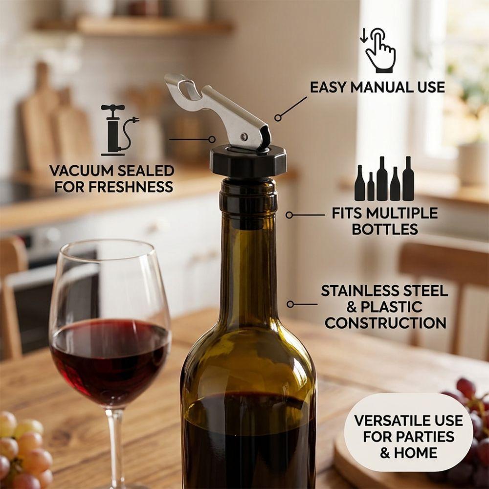 5pcs Silicone Manual Beverage Stopper Leakage Proof Design Airtight Seal Plug Champagne