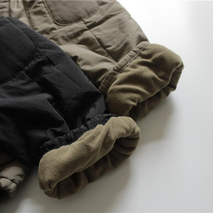 Pantaloni de iarnă pentru copii, culoare uni, groși și căptușiți, călduroși, din bumbac, largi, de agrement, tip pâine, pantaloni de schi