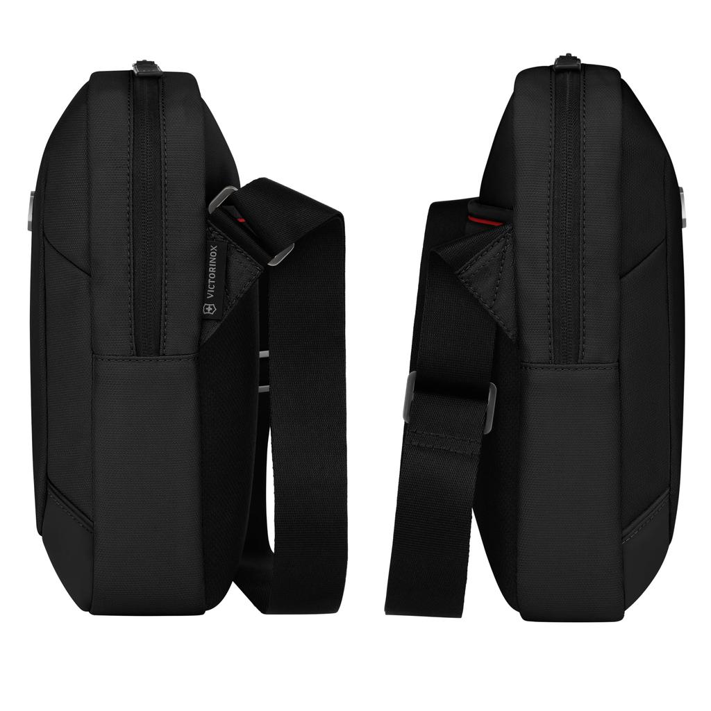 Victorinox Altmont Modern Crossbody Bag with Tablet Earphone Sound Shoulder 6L Antibacterial Multifunctional for Commuting and Business Black 11-inch