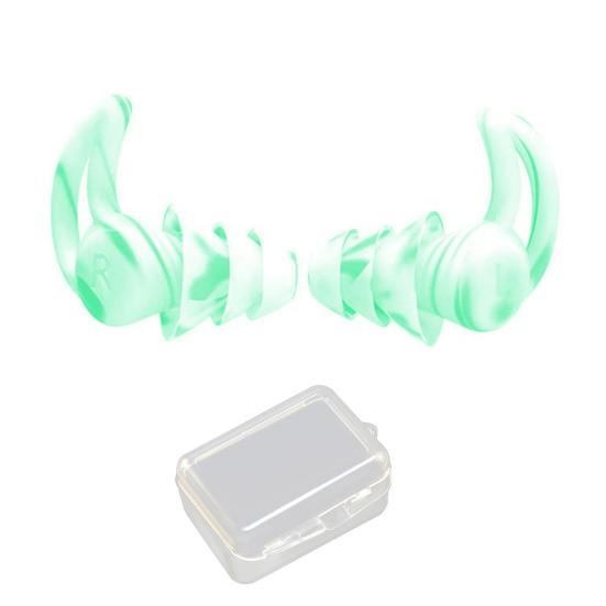 1 Paire Bouchons d'Oreilles en Silicone Réduction du Bruit Lavables Imperméables Doux Réutilisables Protection Auditive Concerts Travail Étude Sommeil Bouchons d'Oreilles Silencieux
