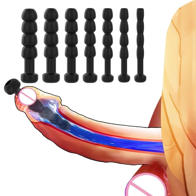 Tovární prodej Silikonový penisový kolík Uretrální hračky pro muže Hůl pro koňské oko Uretrální sondážní tyč Uretrální dilatace Katétr Sex shop