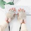 Women's USB Heated Half-Finger Gloves