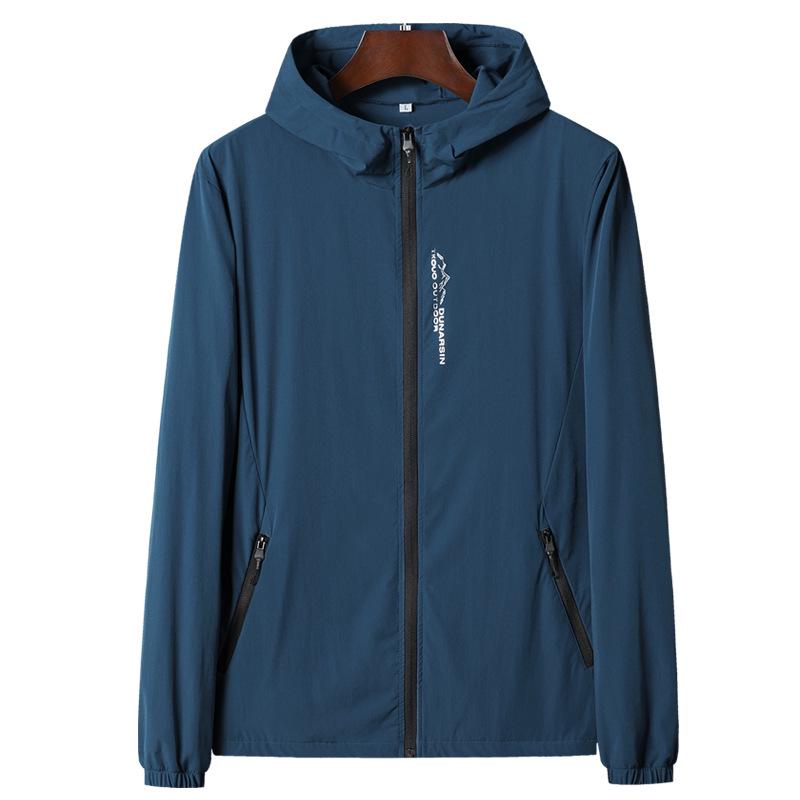 Men's Ice Silk Quick-Dry Hooded Sun Protection Jacket - Breathable, Lightweight Summer Outerwear