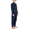 Emporio Armani EA7 Logo Letter Print Stand Collar Casual Sports Suit Men Suits Navy-Blue 112115-4F571-BLUE