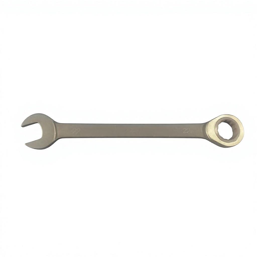 Oak Brand ISO9001/CE High Quality Non Sparking Tools Aluminum Bronze Metric Industrial Grade Ratchet Combination Wrench 13mm OEM (Natural,Ratchet Combination Wrench&13mm)