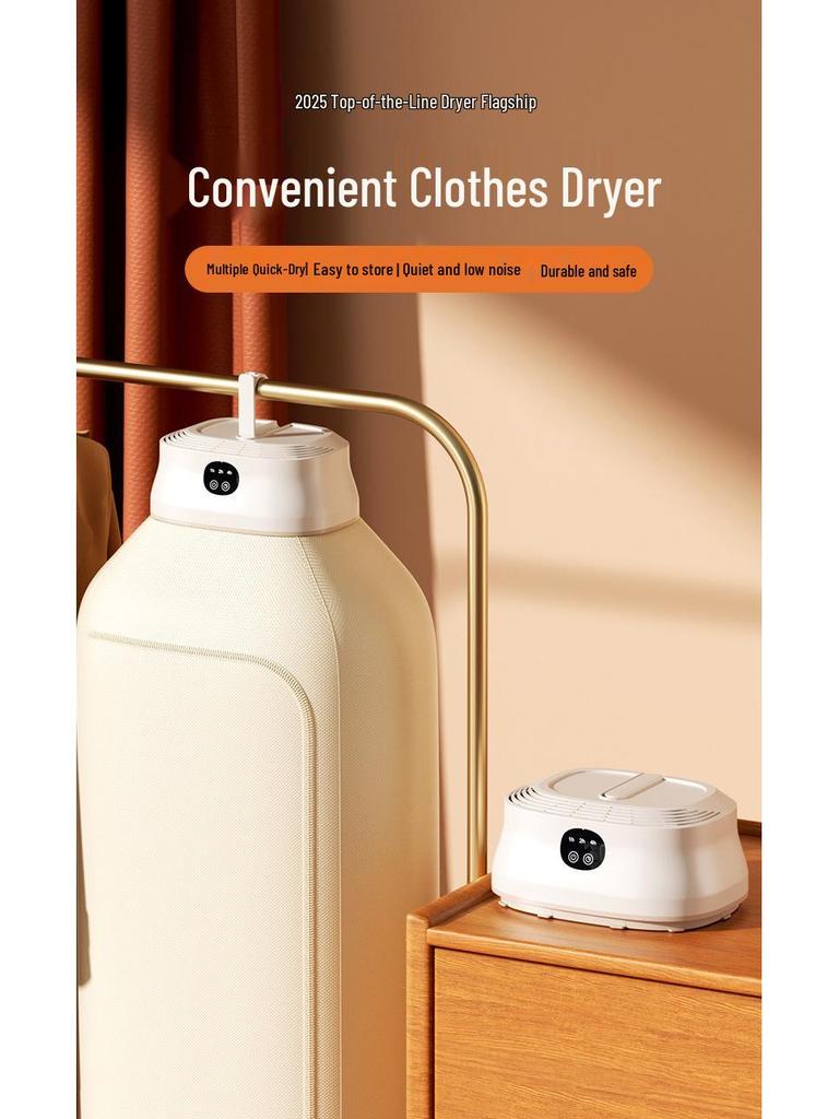 Folding Portable Smart Clothes Dryer for Home, Dormitory, and Travel