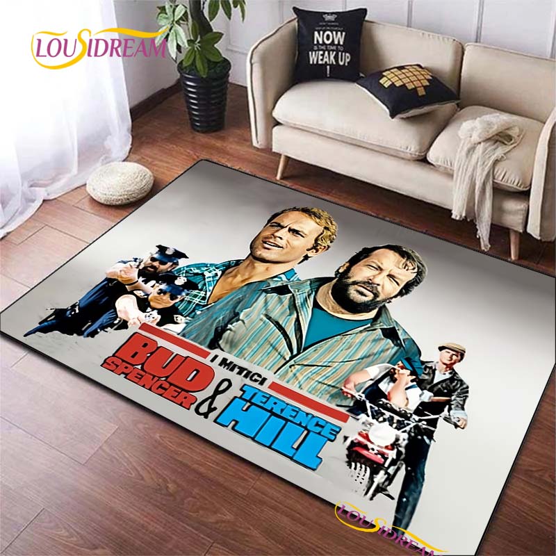Bud Spencer & Terence Hill Szőnyeg Nappalihoz Hálószobai Szőnyeg Konyhai Ajtó Gyerekek Csúszásmentes Padlószőnyegek fotózási kellékek Alfombra Szőnyeg