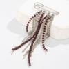 Shimmering Rhinestones Fringe Brooch Fashionable Statement Lapel Pin Accessories For Blazers And Denims