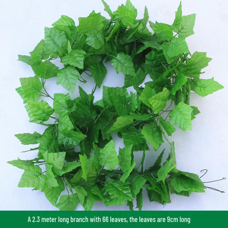 Large Green Fake Leaf Ornaments for Vines and Roof Décor