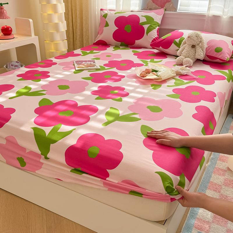 1 ks 100% bavlněné prostěradlo Cartoon Fish potištěné prostěradlo s gumičkou Single/Queen/King z čisté bavlny Botton prostěradla