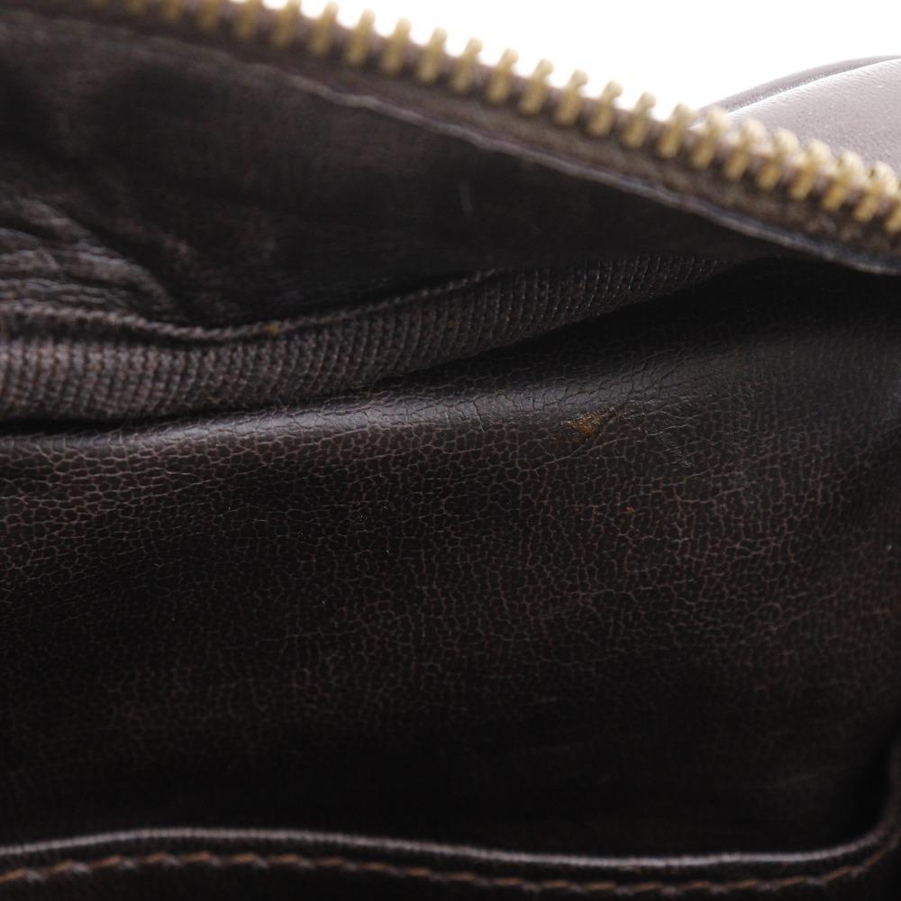 FENDI Zucca Shoulder Bag Brown Nylon canvas/leather Women Used