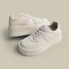 Fashion 8CM Genuine Leather Women Casual Shoes Super Thick Platform Wedge Women Fashion Sneakers Chunky Shoes Spring Skateboard