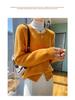 Korean Style Retro Round Neck Knit Cardigan for Women - Petite Autumn High Waist Zip Sweater