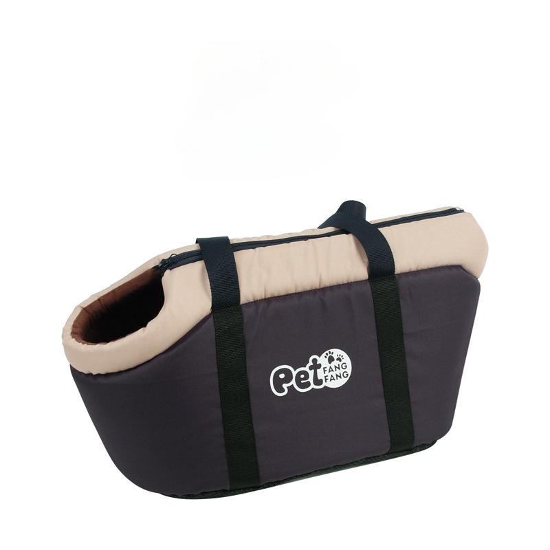 

Comfortable Dog Sling Carrier Portable Shoulder Handbag for Pet Foldable Easy To Carry Pet Travelling Bag Outdoor Accessory S коричневий