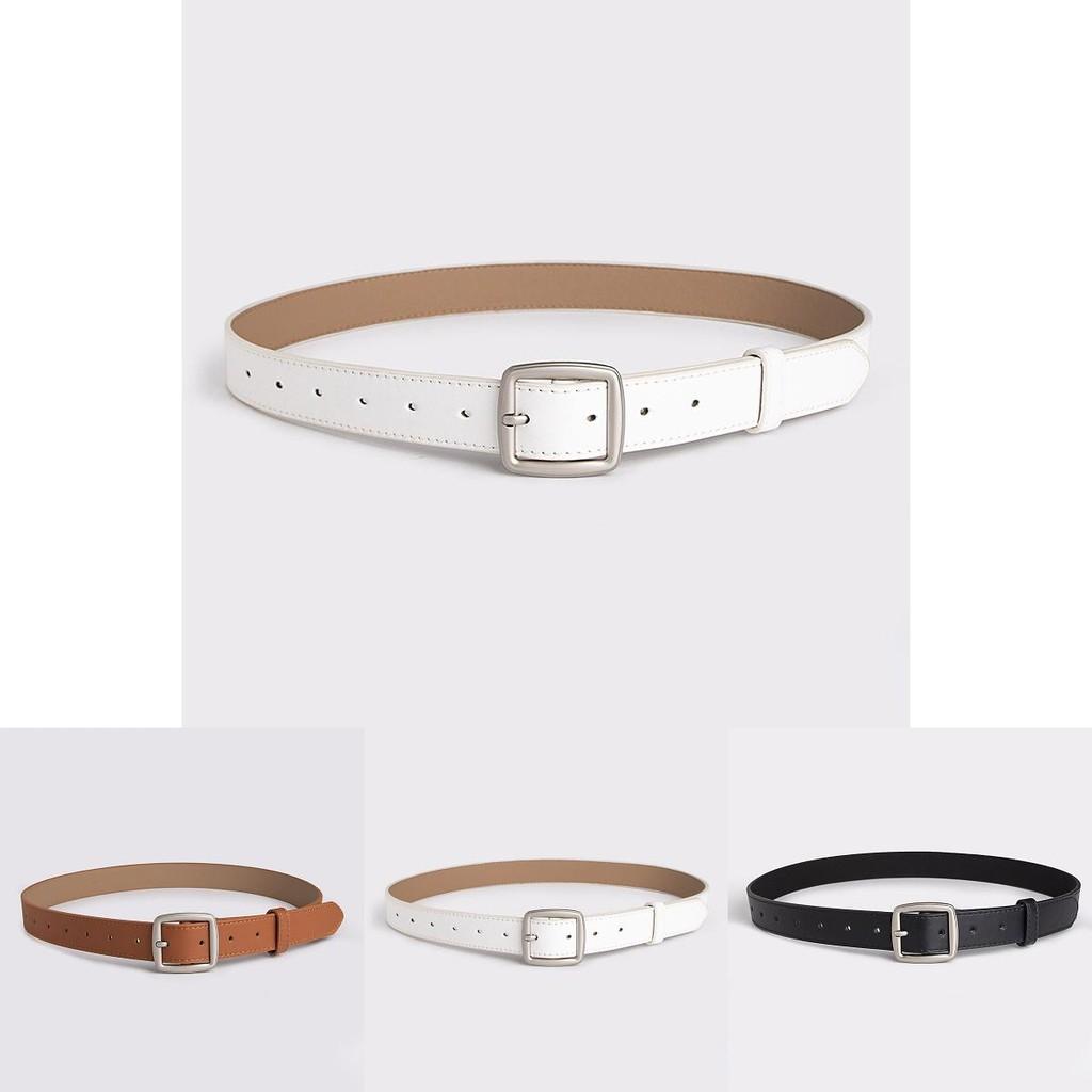 Women Stylish Business Belt With Round Buckle And Easy Snap Fastening