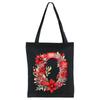 26 English letters A-Z floral print student canvas bag fashion portable shopping bag shoulder bag