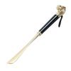 Metal Alloy Lion & Horse Head Zodiac Solid Wood Long Shoehorn