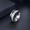 European & American Fashion Titanium Steel Ring: Women's High-End Zirconia Enamel & Men's Versatile Trendy Ring