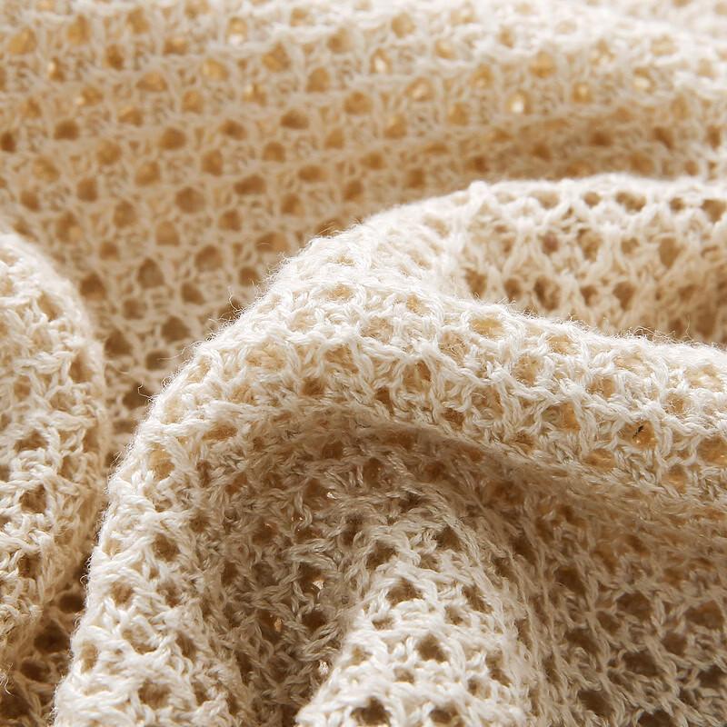 Kemengboka Women's Batwing Openwork Linen Blend Cardigan