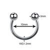 1PC G23 Titanium Nose Rings Lip Eyebrow Piercings Ear Septum Helix Cartilage Piercing Labret Nariz Septum Piercings Body Jewelry