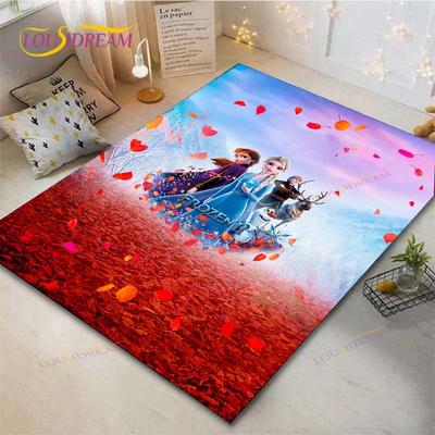 Frozen Anime Carpet Living Room Bedroom Bedside Mat Study Room Computer Chair Home Fashion Floor Mat Area Rug