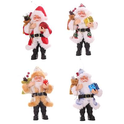 Santa Claus Decorations Mini Hanging Santa for Tabletop Christmas Trees