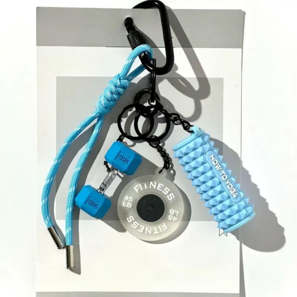Water Cups Simulation Dumbbells Keyring Detachable Fitness Series Pendant  Bodybuilder