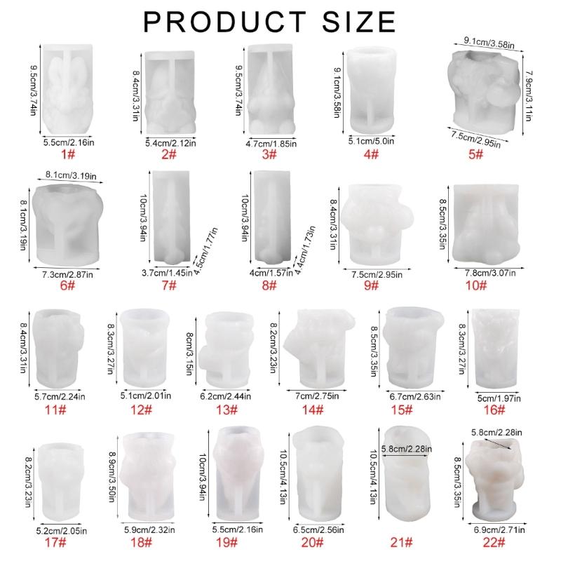 Multifuntional Dwarf Silicone Mold Resin Crafting Mold Handmade Supplies for Crafting Candle and Decorative Creation