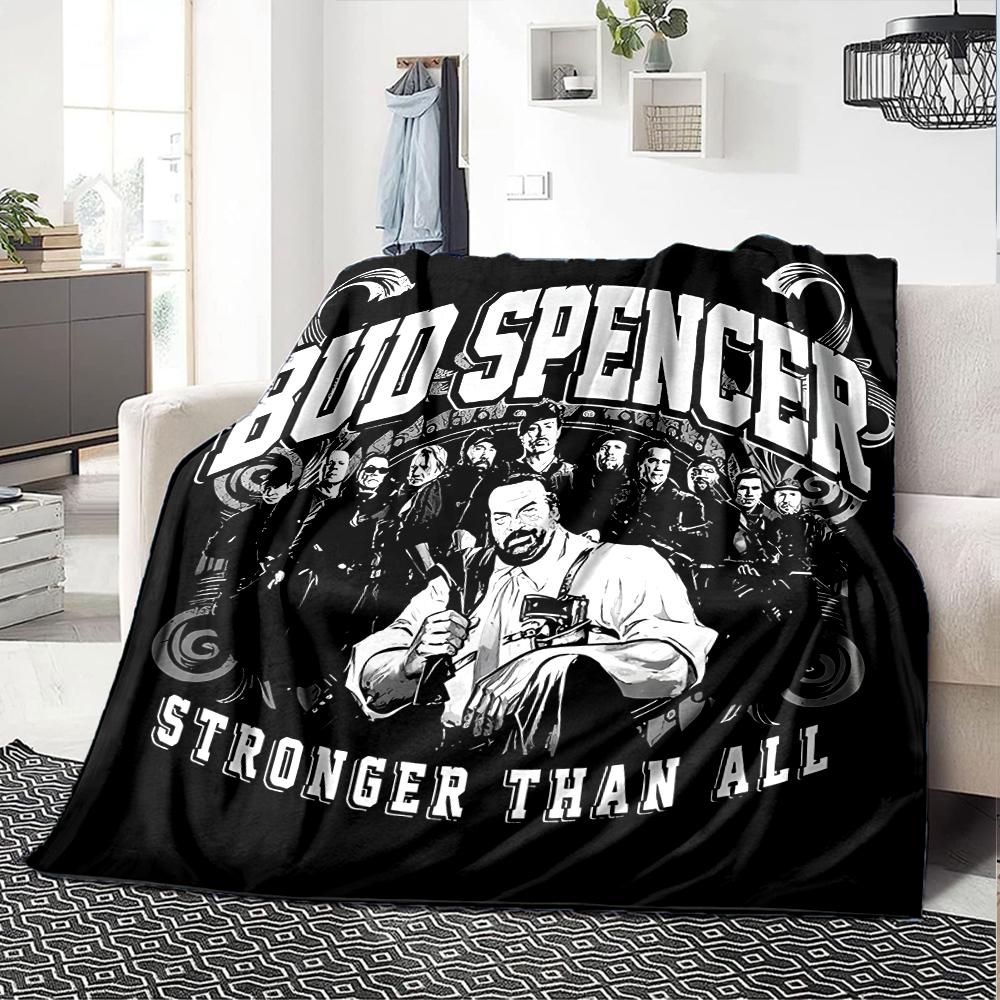 1pc Blanket - Terence Hill and Bud Spencer Print Design,Lightweight Blanket for Sofa,Bed- Soft &Warm,Gift for All Seasons