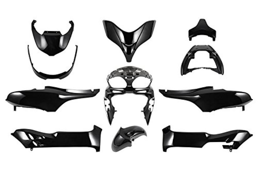 

Bike Parts Center exterior Forza MF08 набор из 11 предметов, черный, чёрный