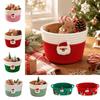 Cotton Rope Christmas Woven Storage Basket Multi-functional Sundries Storage Box  for Living Room