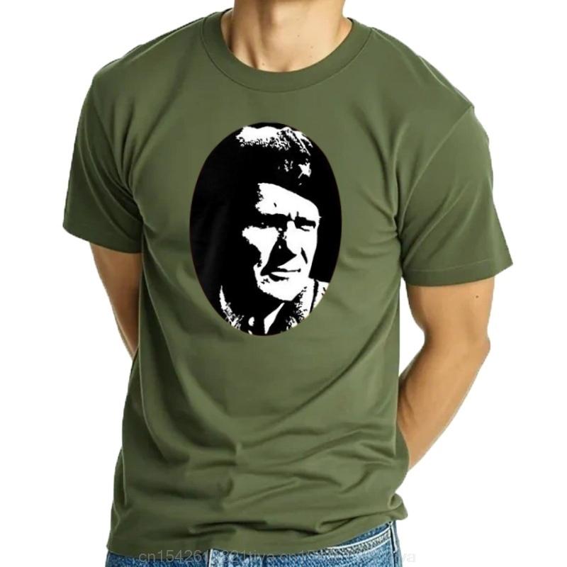 100 Baumwolle Oausschnitt MäNner Tshirt Individuell Bedruckte Tshirt Josip Broz Tito Yugoslavia Portret Frauen Tshirt