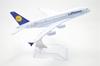 TANG DYNASTY 1/400 16cm Lufthansa Airlines Airbus A380 Alloy Airplane Model Toy