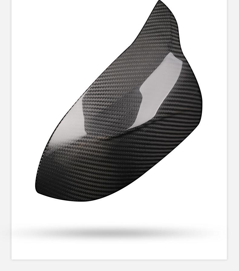 Ford Mustang Carbon Fiber Horn Rearview Mirror Cover Cap – Real Carbon Fiber Exterior Accessory