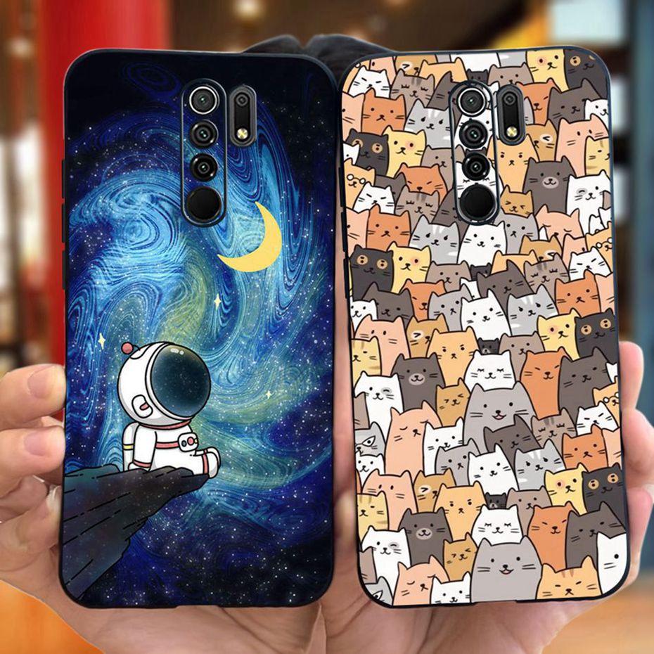 For Xiaomi Redmi 9 Cute Animal Cartoon Phone Case For Redmi 9 Prime Redmi9 China Version Candy Color Soft Silicon TPU Back Cover