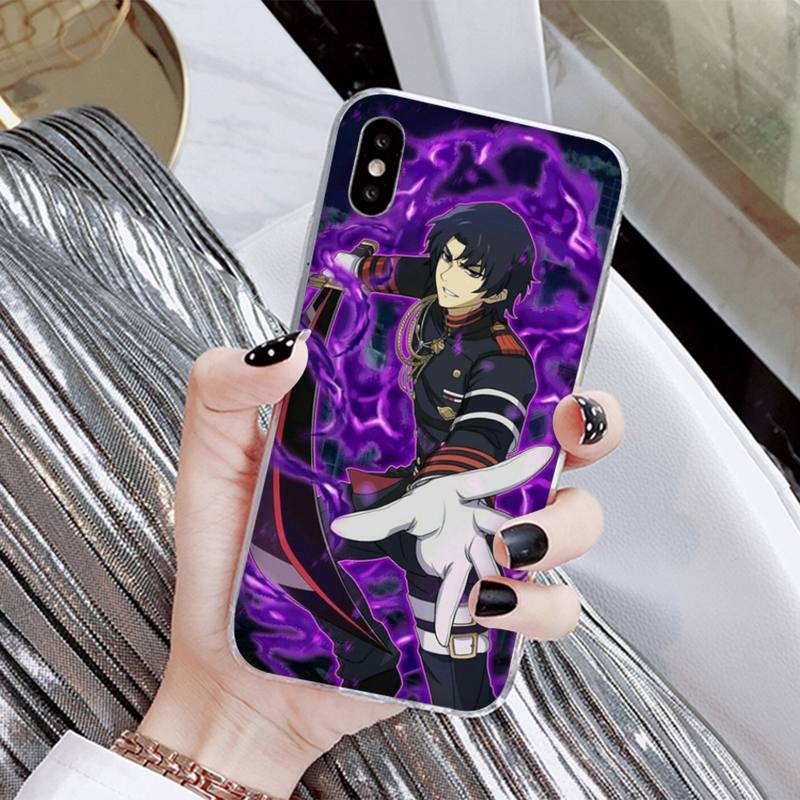 Anime Owari No Seraph Of The End Phone Case for Iphone 13 8 7 6 6S Plus X 5S SE 2020 XR 11 12 Mini Pro XS MAX