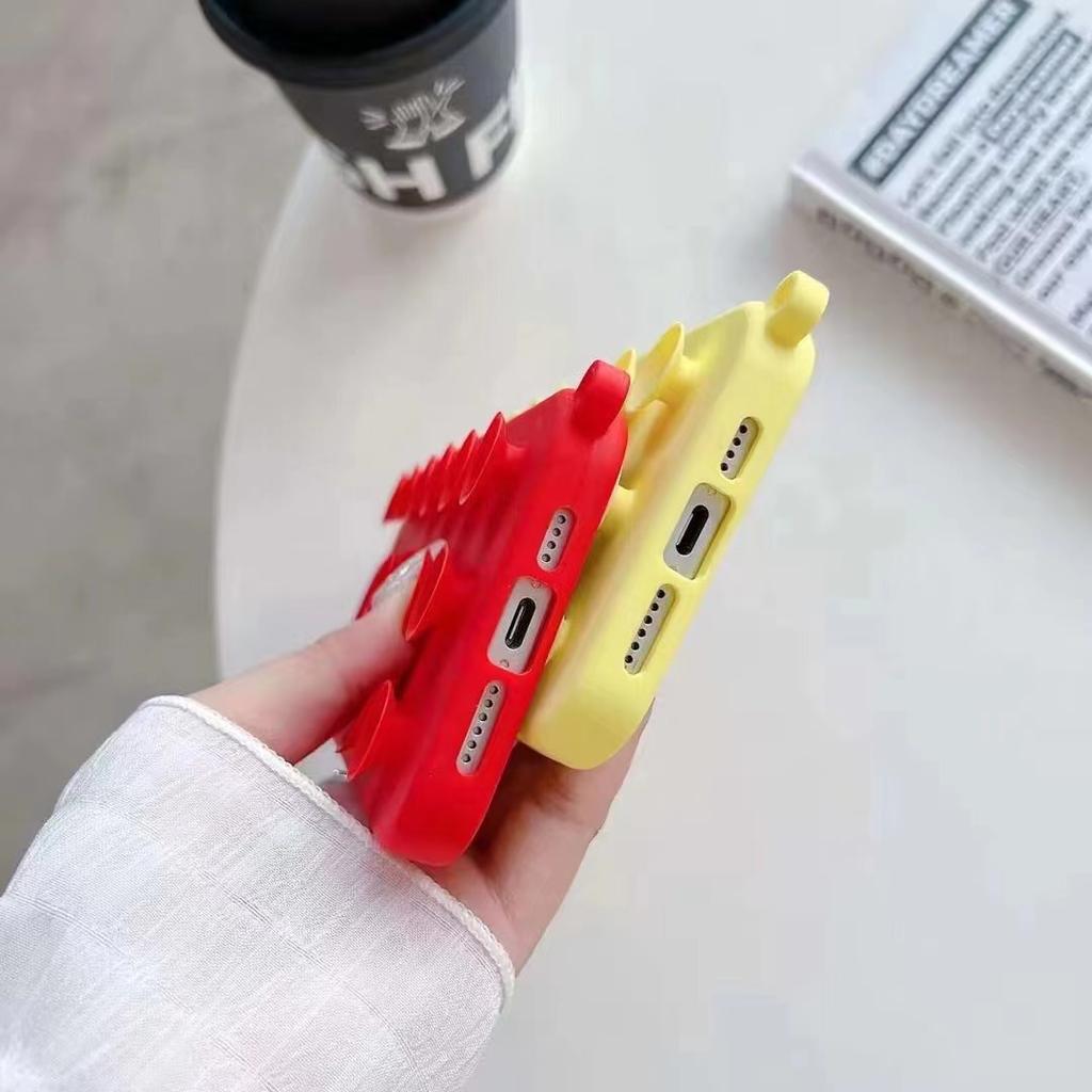 Odpowiednie dla IPhone16/15Pro Kreatywne Silikonowe Etui z Przyssawkami 13 Miękkie Etui 14 Etui na Telefon