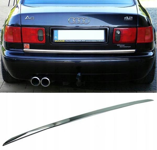 Chromeauto Unisex A8 D2 - Chrome Trunk Trim - Tailgate Accent - Premium Car Rear Detail - Shine Enhancer Tuning Tailgate Tuning Size 2