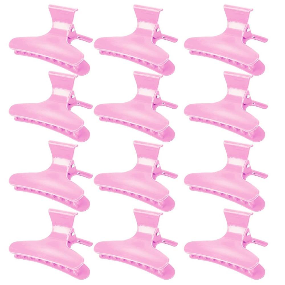 12Pcs Hairpins Hair Section Clamps Claw Clamps Claw Hair Clips New Butterfly Hair Clips Salon Use